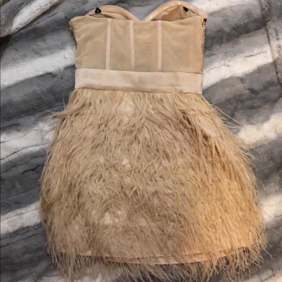 Nude Mini Bebe Dress - Picture 4 of 4